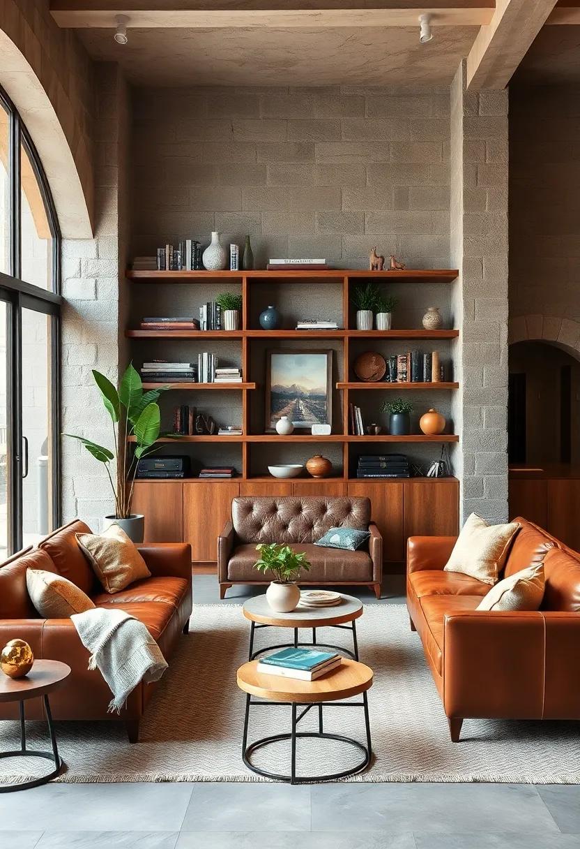 Utilize Open Shelving: Display books and decor on​ wooden shelves to create ‌a visually​ appealing focal ⁣point while keeping the room airy