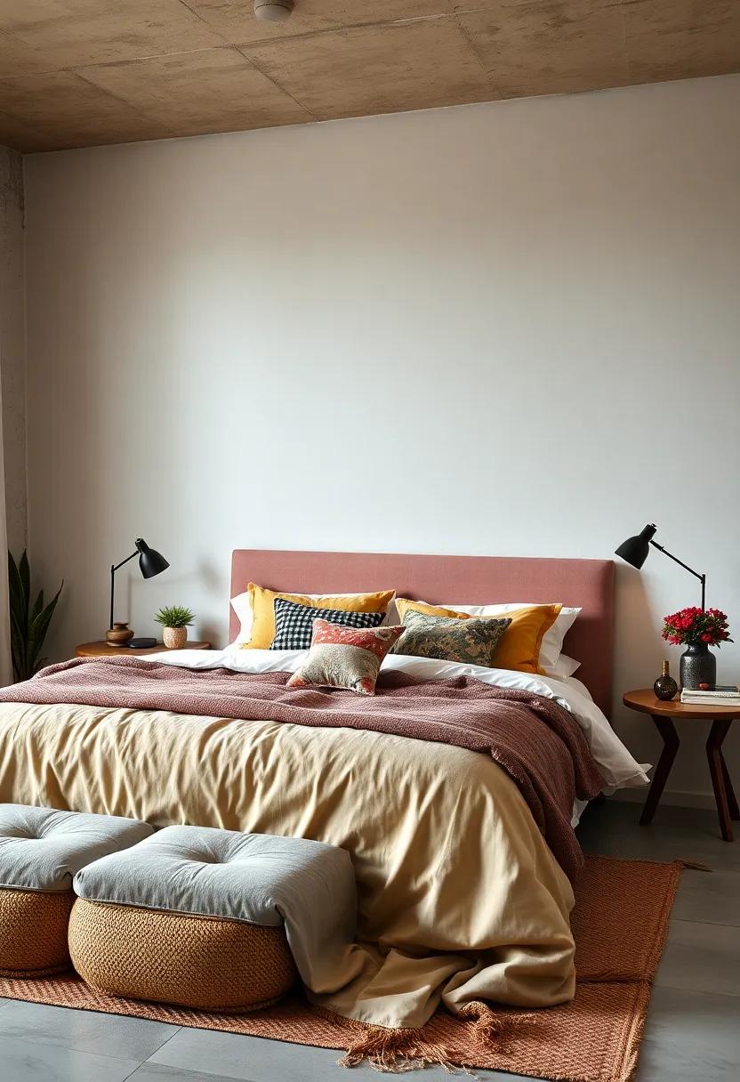 Incorporate a mix of textures by using velvet pillows, ⁤woven blankets,​ and satin sheets to evoke a cozy, inviting atmosphere