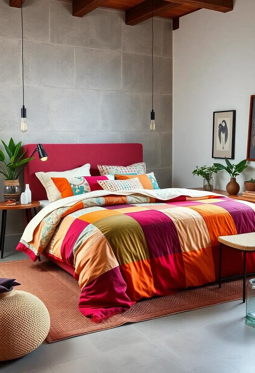 Infuse color ⁤into your bedding with a vibrant patchwork duvet​ or an eye-catching comforter inspired by classic ‌retro styles