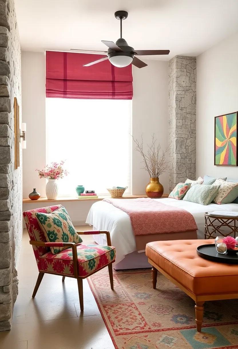 Reupholster an old chair or bench‍ with a colorful fabric that ⁣ties in with ⁢other elements in the room for ⁢a fresh twist