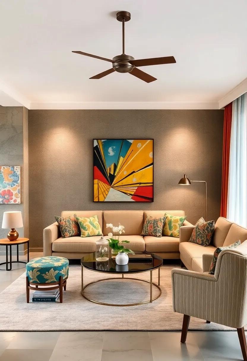 Retro Print lampshades: Swap out plain ‍lampshades for ones with lively retro⁣ prints to add a subtle yet impactful pop of pattern