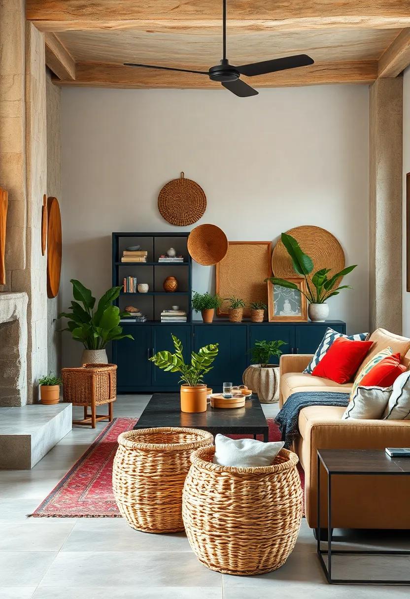 Woven ⁣Rattan ‌Baskets⁤ for Natural Earthy Appeal