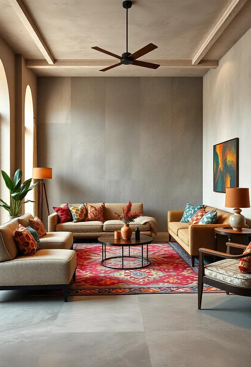 Mosaic ‌Tile Accents Creating Intricate Visual Texture