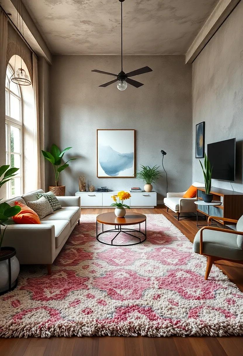Shaggy Area Rugs for Inviting,Plush Underfoot ⁢Sensations