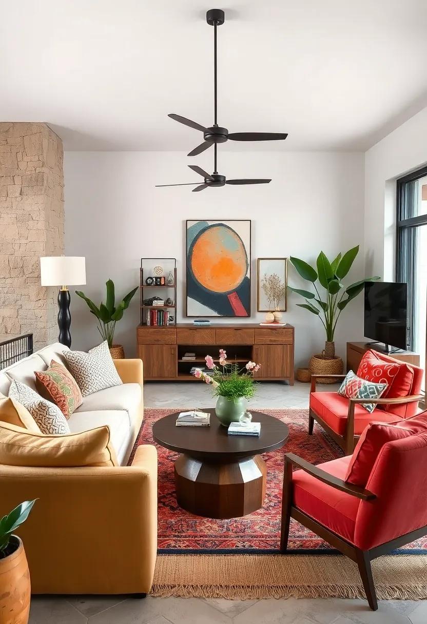 Incorporate Natural Elements: Use live plants and succulents to bridge ⁣the gap between both styles, placing them in sleek, modern‍ planters while incorporating​ rustic​ pottery for that bohemian touch