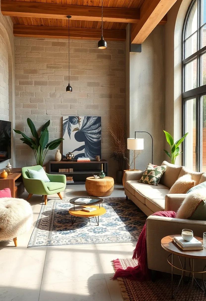 Layer Textiles Thoughtfully: Mix and match different⁢ fabrics—such as faux⁤ fur, bold prints, and welcome softness—with smooth⁢ mid-century modern furniture to create⁤ a lush, inviting environment