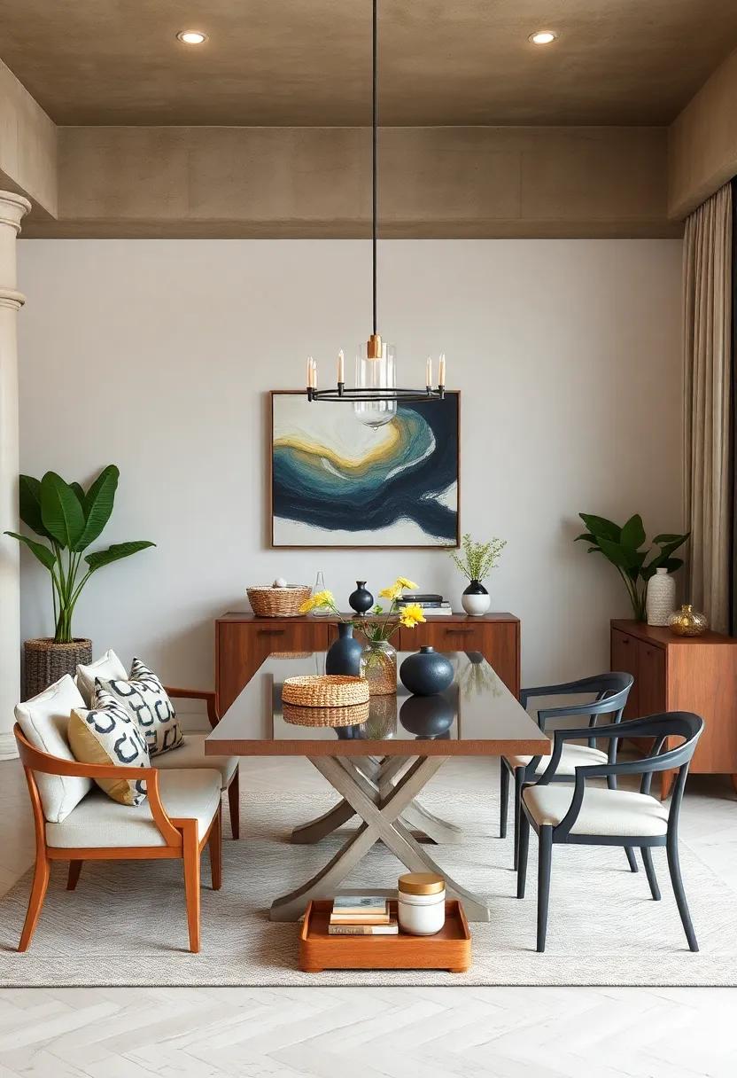 keep clutter minimal by‌ using decorative storage solutions⁣ like baskets or trays ⁤for dining essentials
