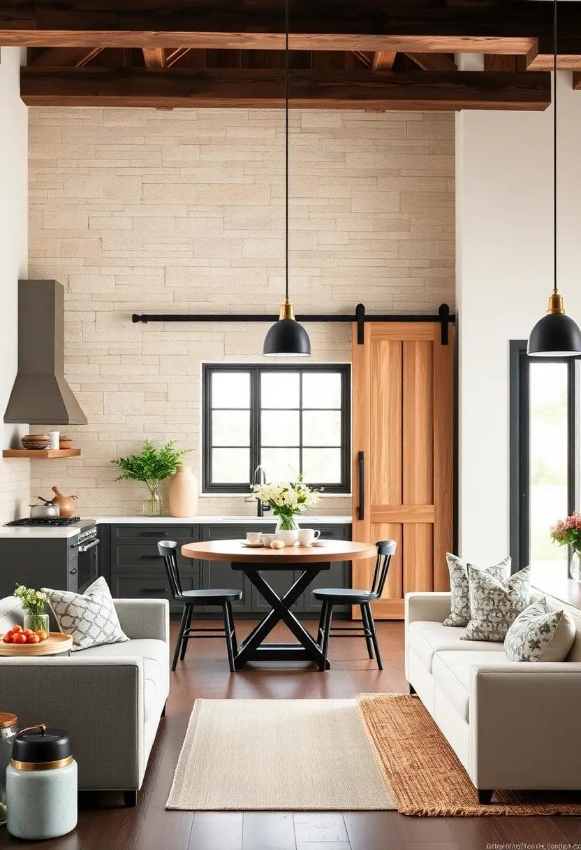 Barndoor Feature: Hang a chic sliding ⁤barn door to​ separate spaces, bringing rustic charm ⁣and functionality to​ your kitchen