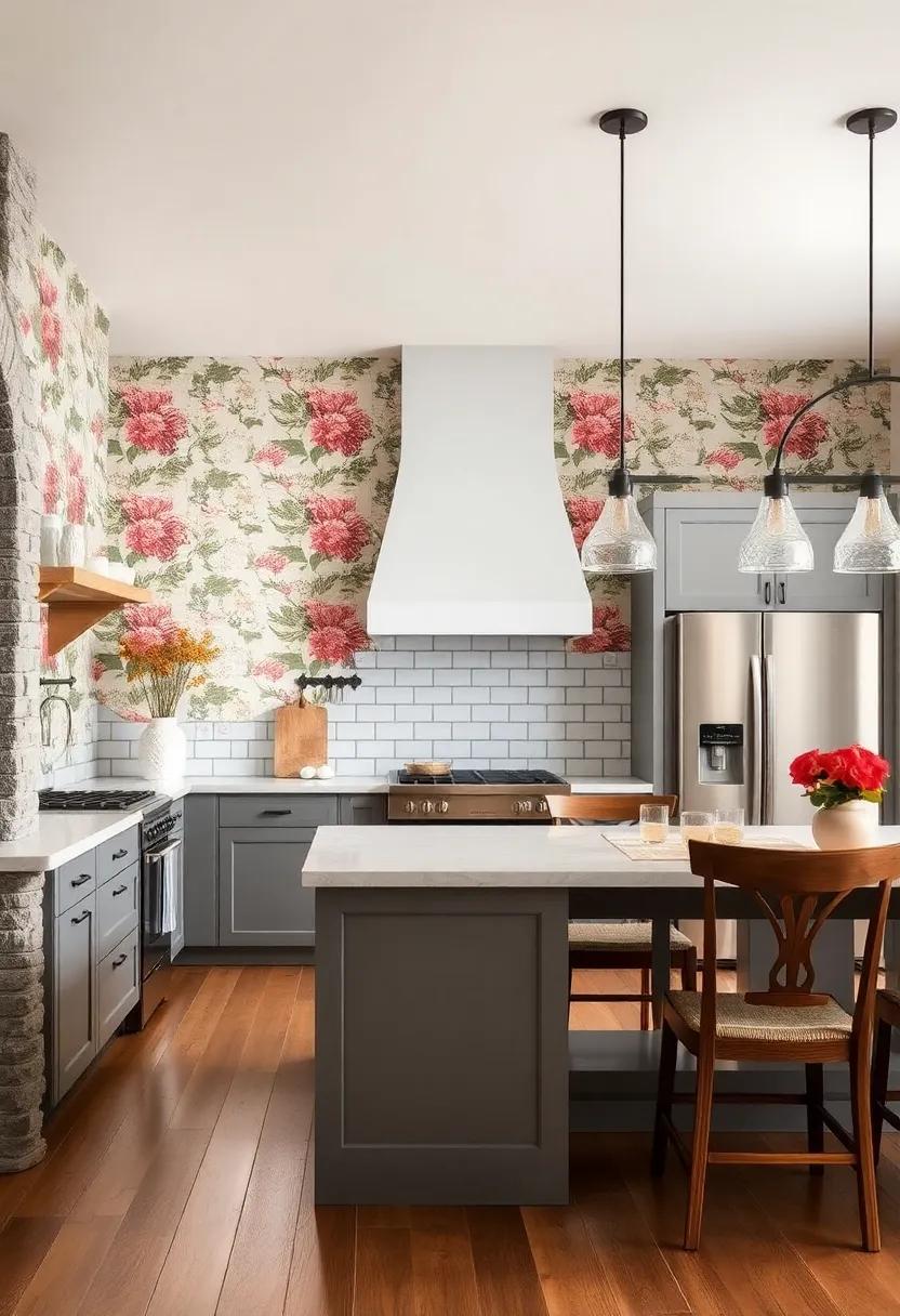 Bold Wallpaper: ⁣Opt for farmhouse-themed wallpaper—think florals, checks, or vintage⁢ prints—for a pop ‌of personality