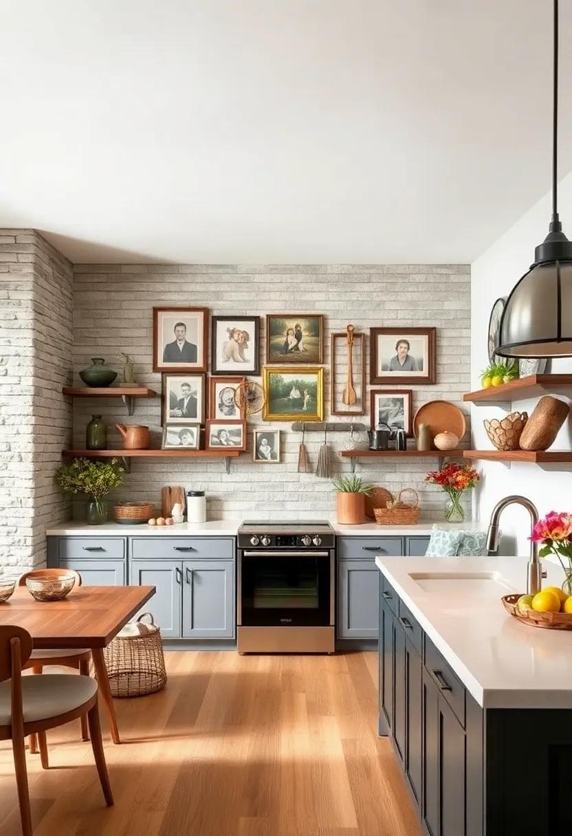 Gallery ⁢Wall: ‌Curate‍ an inspiring gallery⁤ of framed photos, art, or antique kitchen⁣ tools ⁤for⁣ a ​personal touch