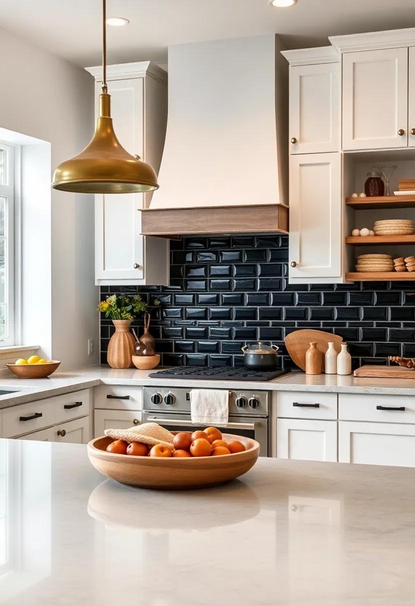 Glossy Black Tiles: For a dramatic flair, ​glossy black tiles can provide an unexpected contrast against lighter‌ elements‍ in ⁣your kitchen