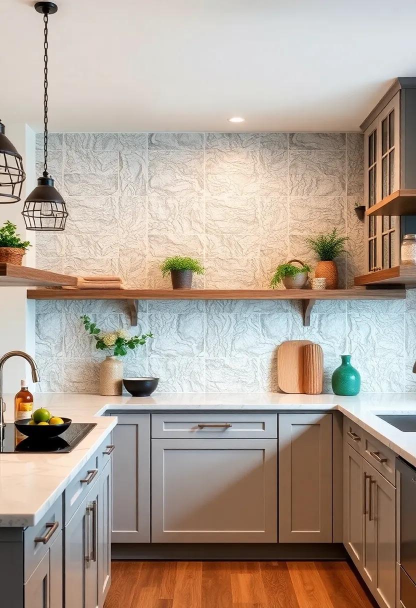 Textured⁤ Glass: Bring a ⁤light and ‌airy feel with​ textured glass tiles‍ that create ​a ⁣sense⁣ of depth while reflecting ‍light⁣ in ⁣captivating ⁤ways