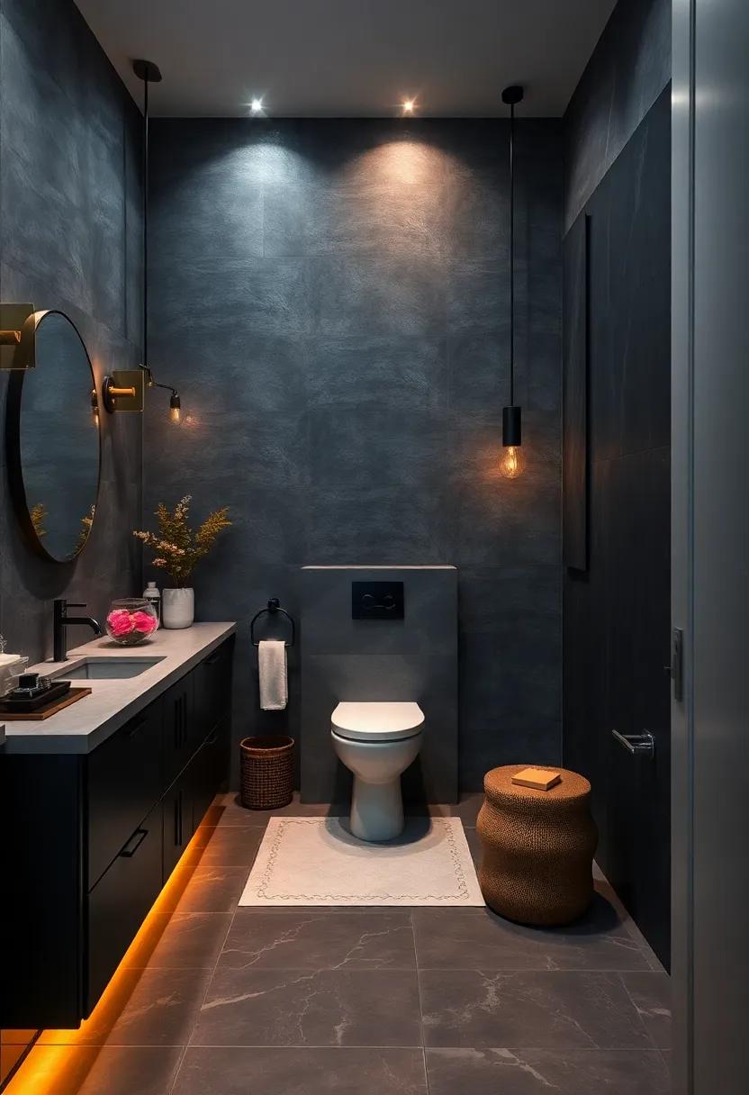 Ambient Lighting: Install dimmable LED lights within ‌dark cabinetry, emphasizing a cozy atmosphere‌ while highlighting‌ the craftsmanship of your fixtures