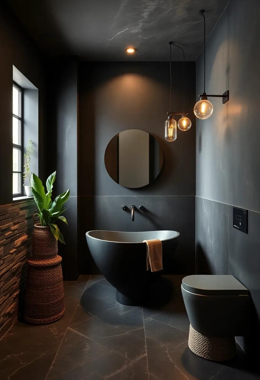 Dual-Toned design: Contrast ⁢deep charcoal walls with⁤ vibrant highlights, like navy or forest green accents,⁣ achieving a sophisticated yet refreshing⁤ look