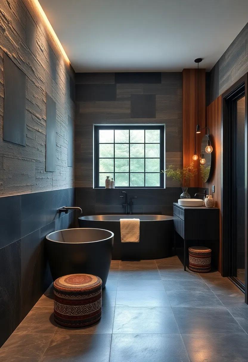 Luxurious Layering: Introduce rich dark woods with ‍oak accents, blending various finishes ​to create a layered look, enhancing the‍ overall warmth of the bathing ⁢area