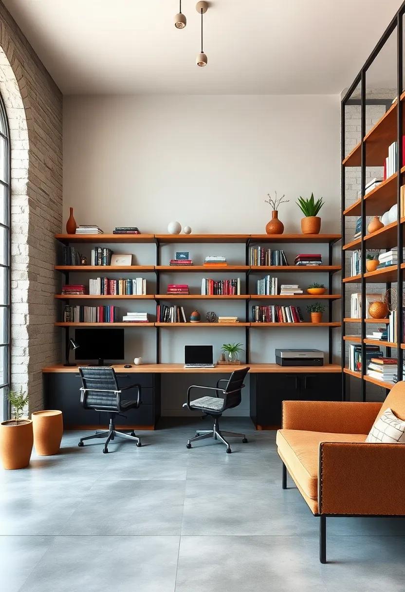 Open⁢ Shelving: Opt ​for open shelving​ to⁤ display your favorite books and‌ décor.The contrast of wooden shelves against concrete floors not only promotes organization but also serves as‍ a striking design element