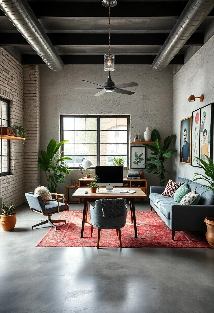 Personal ‍Touches: Infuse‌ your workspace with elements that‌ reflect your personality. A concrete floor serves as ‌a versatile⁢ backdrop for quirky ⁤décor pieces, ​framed photos, ⁢or handmade crafts ⁤that tell your unique story