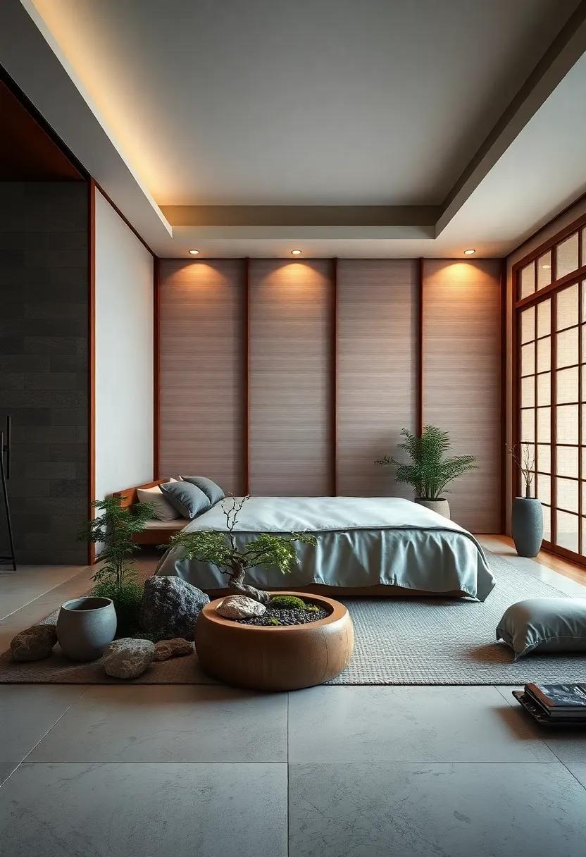 Incorporate⁢ a Zen Garden:‍ Design a ‍small indoor Zen​ garden for a grounding and peaceful focal point