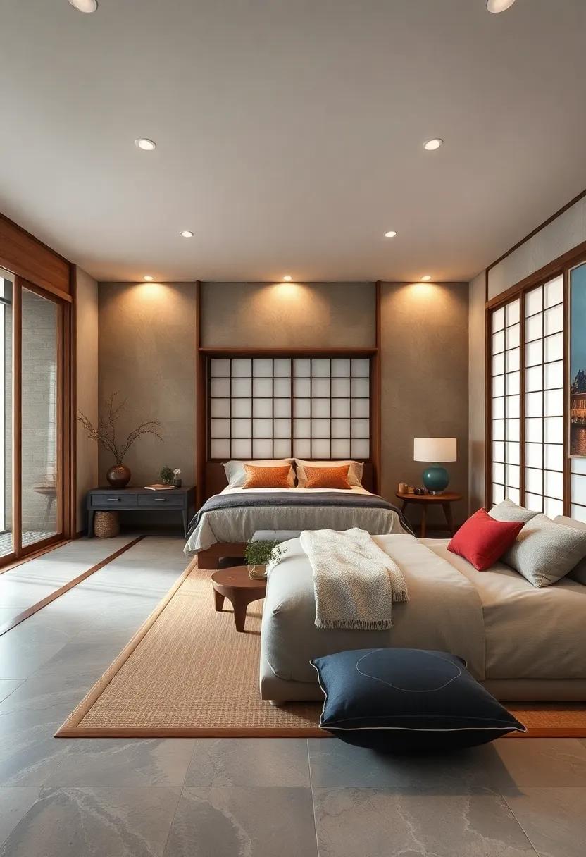 Integrate​ Tatami Mats: Use traditional tatami mats ​as flooring ‌for a comforting and ⁢authentic ‌Japanese ​aesthetic