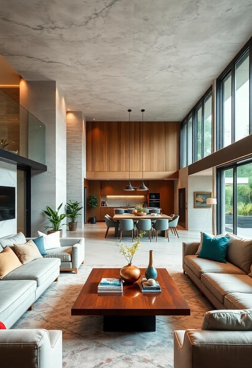 Open Concept Living Spaces: Embrace a flowing design that connects dining,⁣ cooking, and lounging ⁣areas for an inviting atmosphere