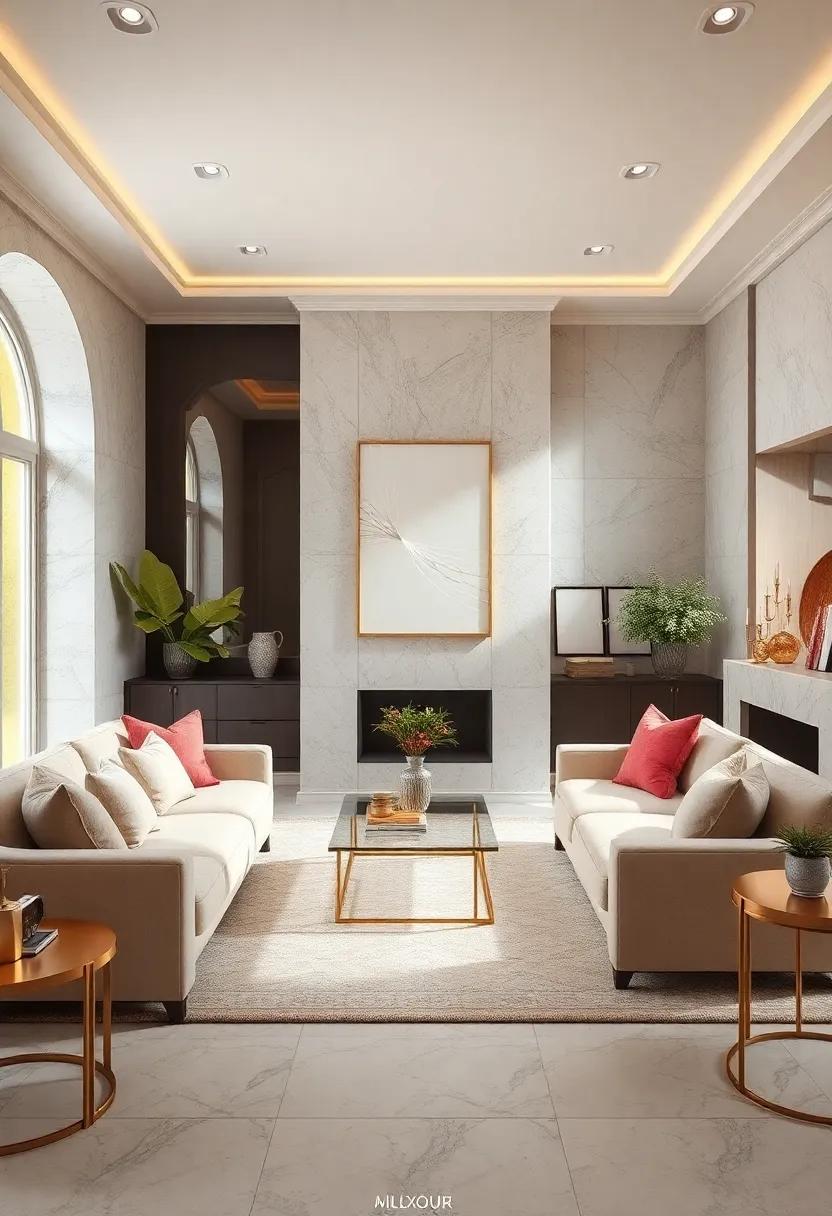 Timeless Ivory and Gold: Embrace⁣ classic elegance with rich gold accents paired against ‍a creamy ivory backdrop⁤ for a warm, ‌luxurious feel