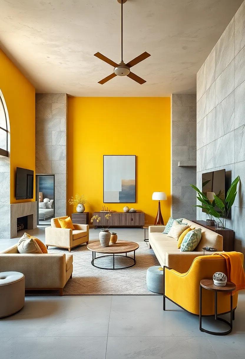 Butter Yellow⁤ and ‍Soft Gray: Brighten spaces with cheerful butter yellow walls complemented by muted soft gray