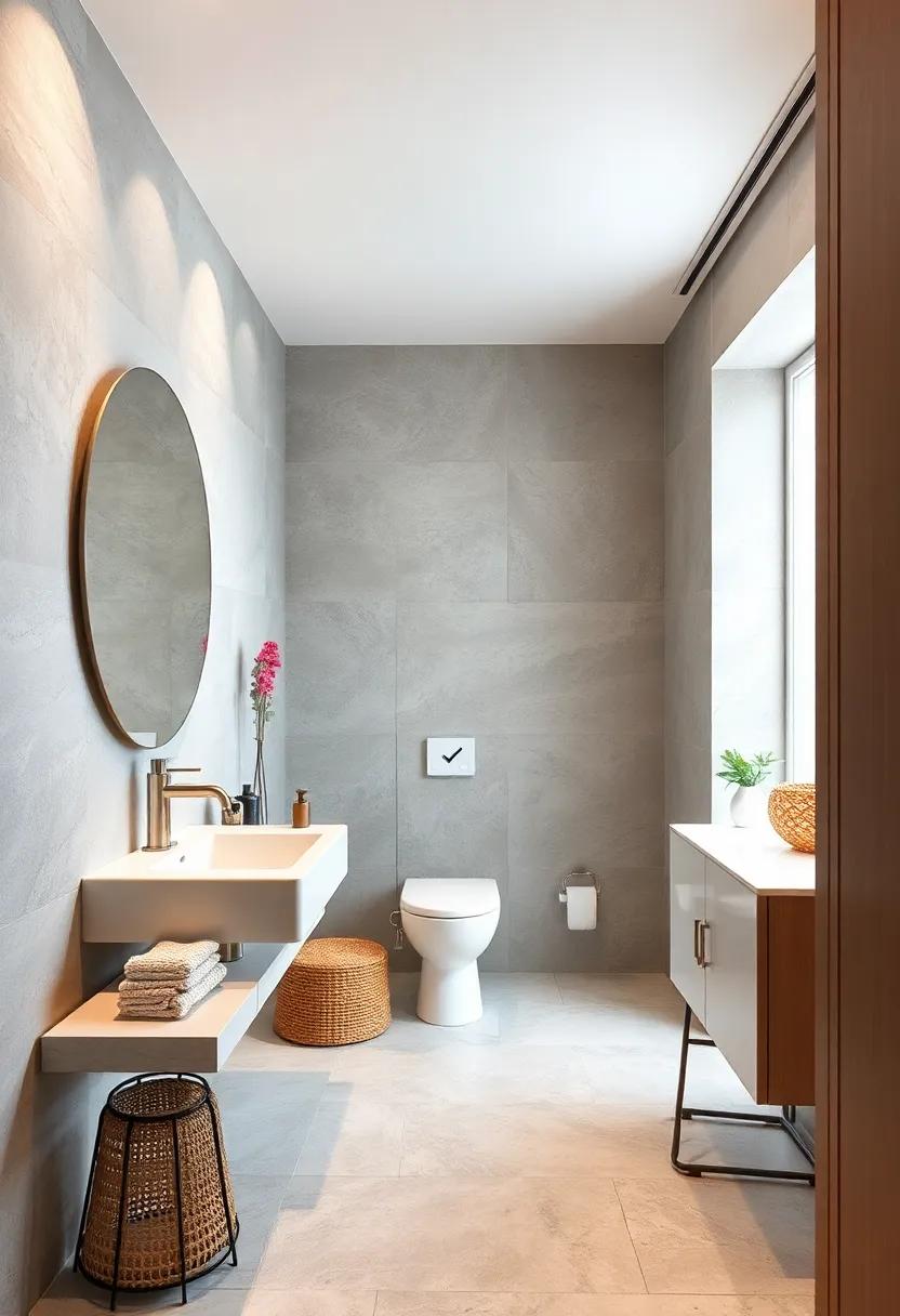 Incorporate matte white fixtures for a sleek, minimal look that complements neutral walls