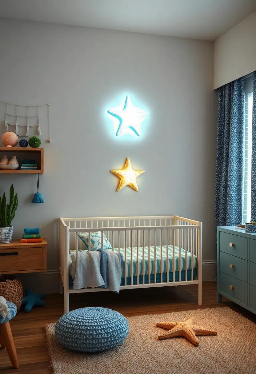 Starfish nightlight: ⁤choose a starfish-shaped nightlight to illuminate the room gently, creating a calming ambiance for⁤ nighttime⁣ feedings