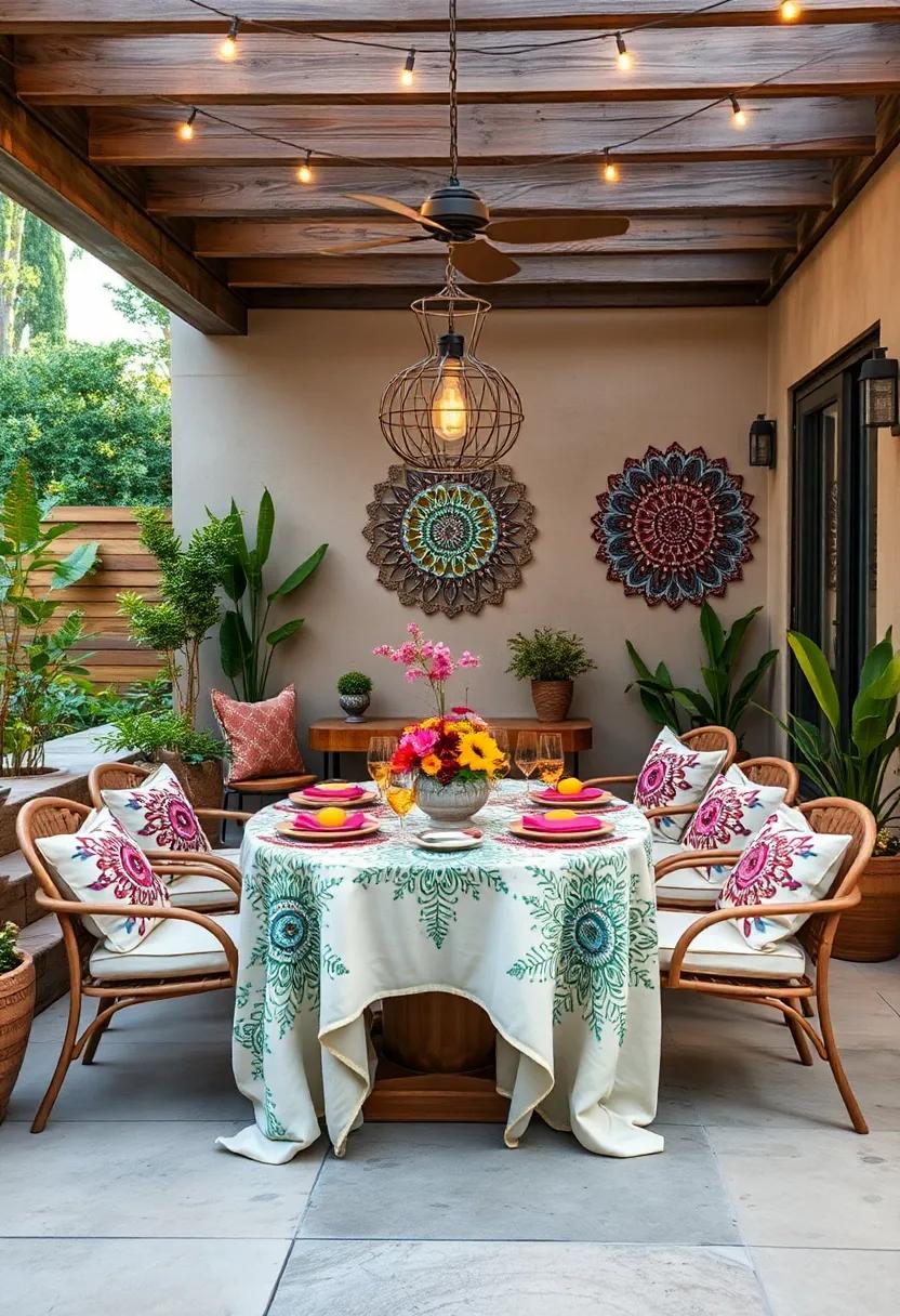 Colorful Mandalas: Add artistic flair with intricate mandala designs that serve as conversation starters ⁤for your outdoor gatherings