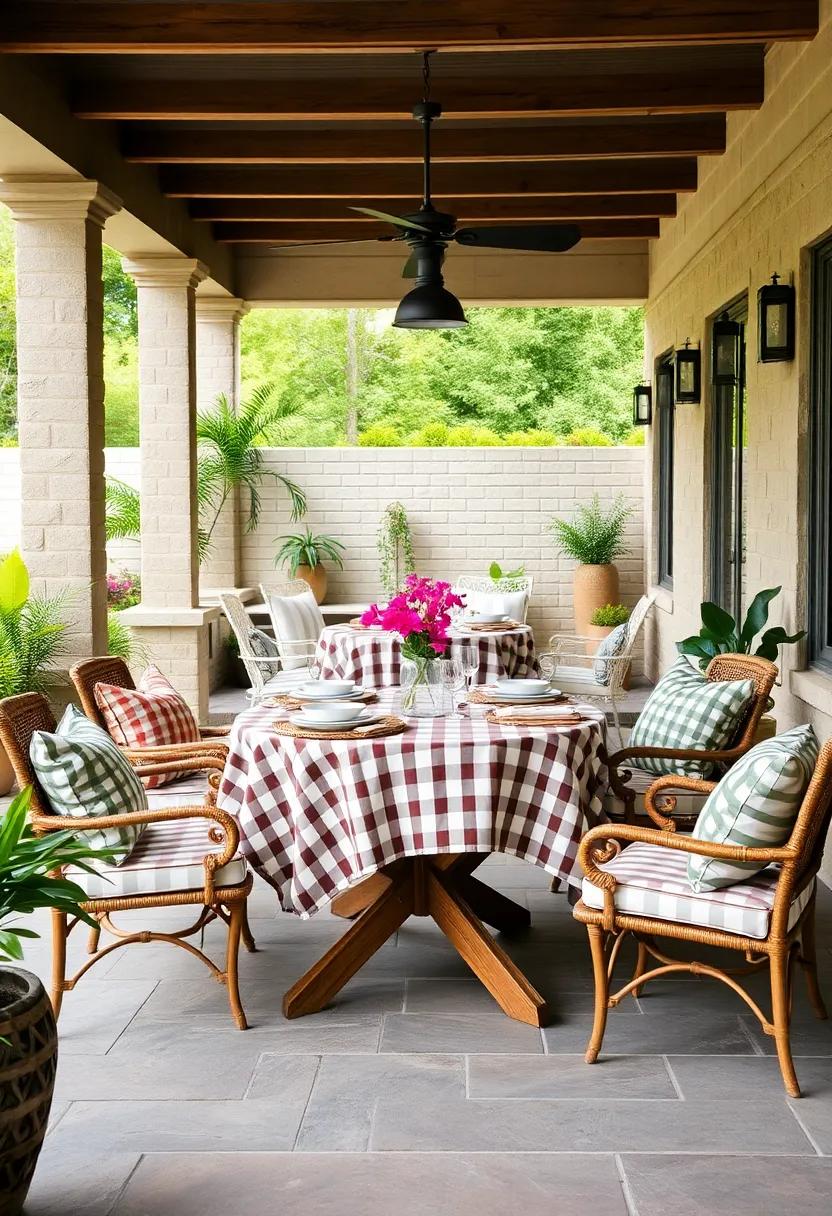 Gingham Print:⁤ Embrace‌ a rustic charm with this cheerful gingham‌ print, perfect for⁤ picnics⁢ and ⁤casual get-togethers