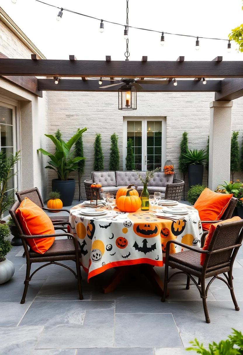 Seasonal Halloween: Celebrate⁣ the fall season with a festive Halloween-themed​ tablecloth⁢ that ⁢will thrill ⁣your​ guests
