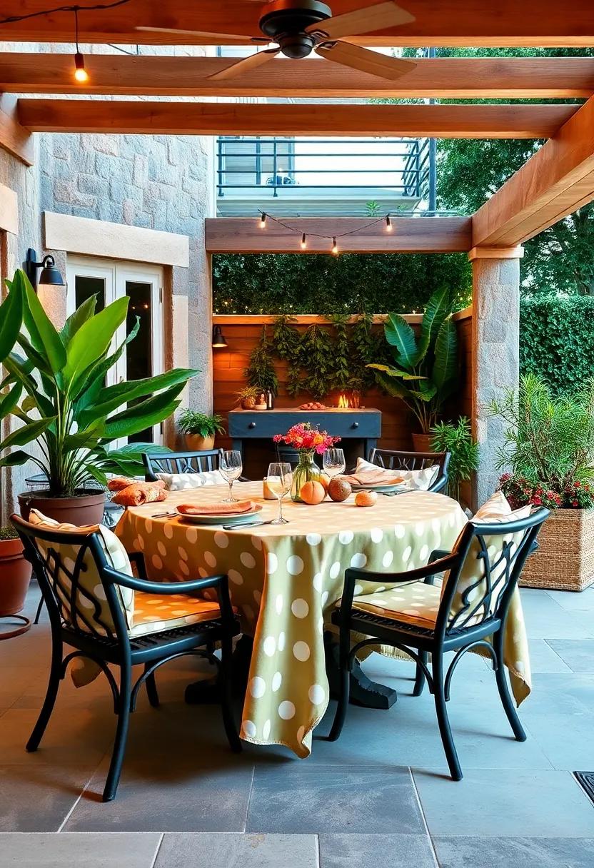 Whimsical⁢ Polka​ Dots: ‌Keep things fun‌ and playful with a polka-dotted tablecloth ‍that adds lighthearted charm‍ to your dining ‍space