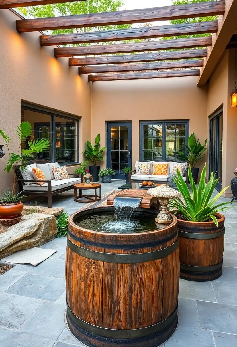 Barrel Pond with a Cascading Waterfall Feature