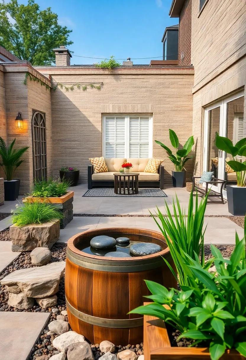 Barrel Pond Integrated into a Raised Garden bed