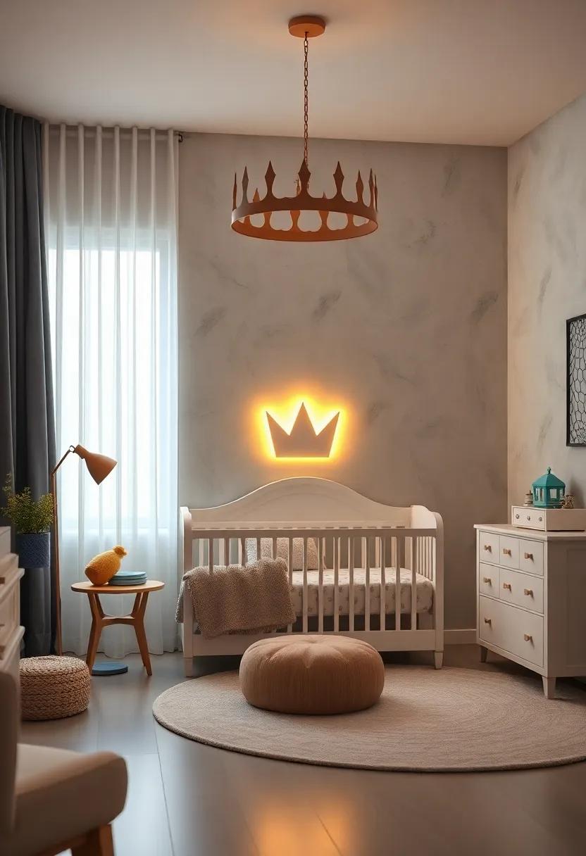 Crown-Shaped Nightlight: Illuminate the room with a crown-shaped nightlight ⁣to create a gentle, dreamy atmosphere⁣ for bedtime