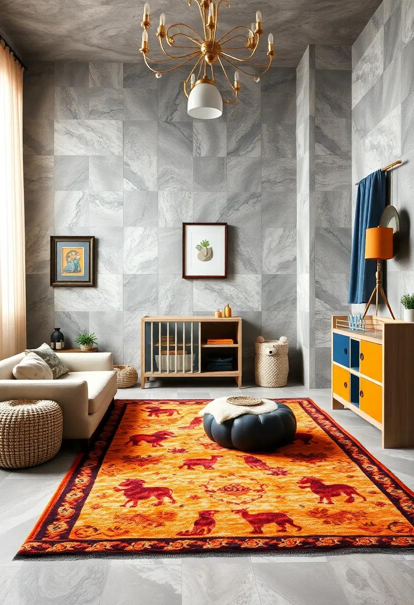 Exotic rug: Add a plush rug‍ with exotic patterns or royal figures to bring warmth and⁤ comfort ⁣to⁤ the play area
