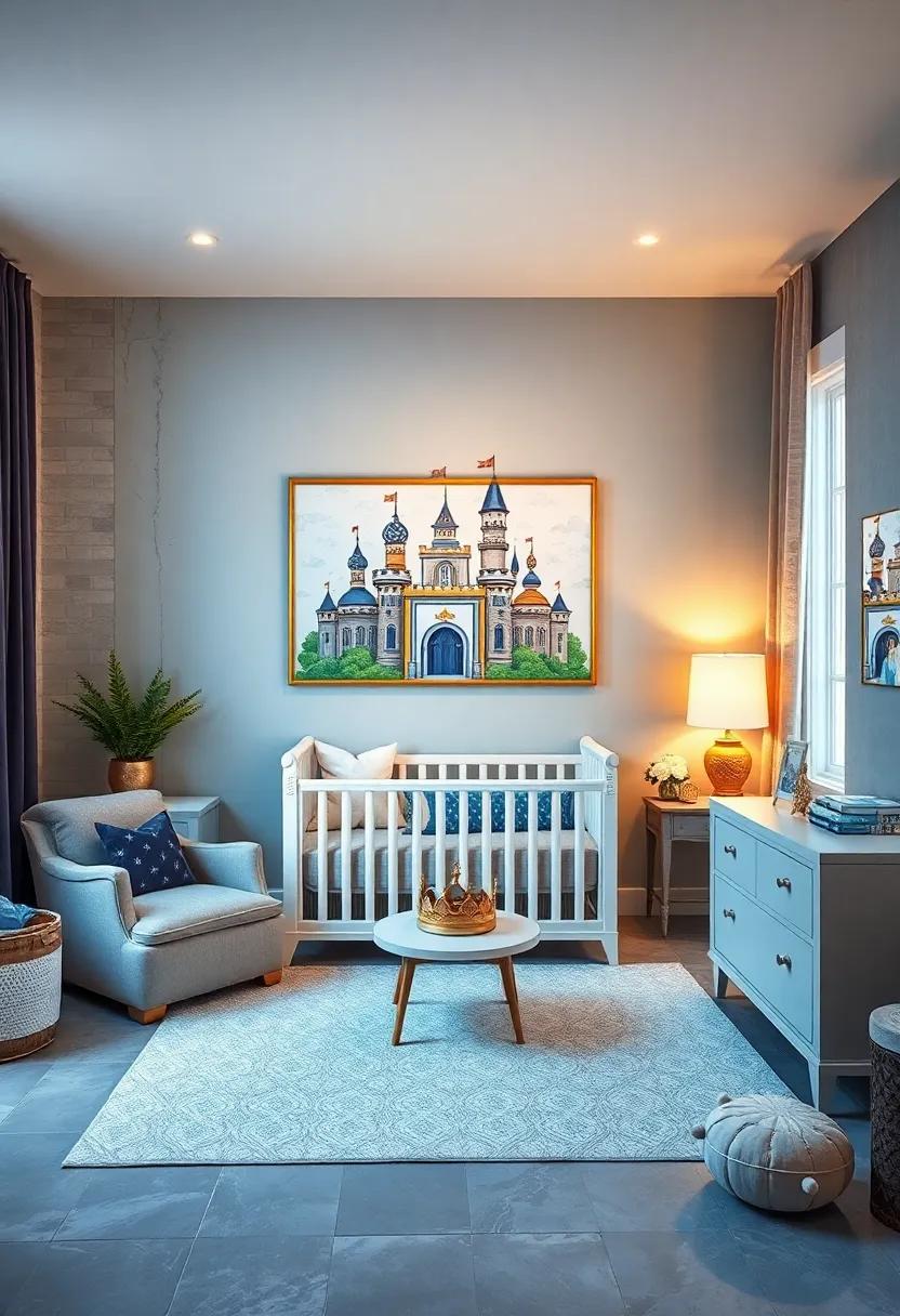 Prince-Themed Artwork: Hang artwork featuring castles, crowns, and princes ‍to inspire dreams ⁤of adventure ⁣and royalty
