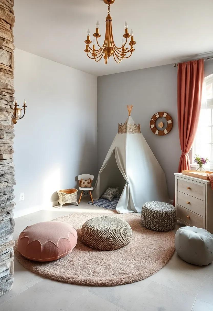 Regal Play Area: Designate a corner‍ of the⁤ nursery with plush carpets and a royal ⁤play tent for fun and imaginative ‌play