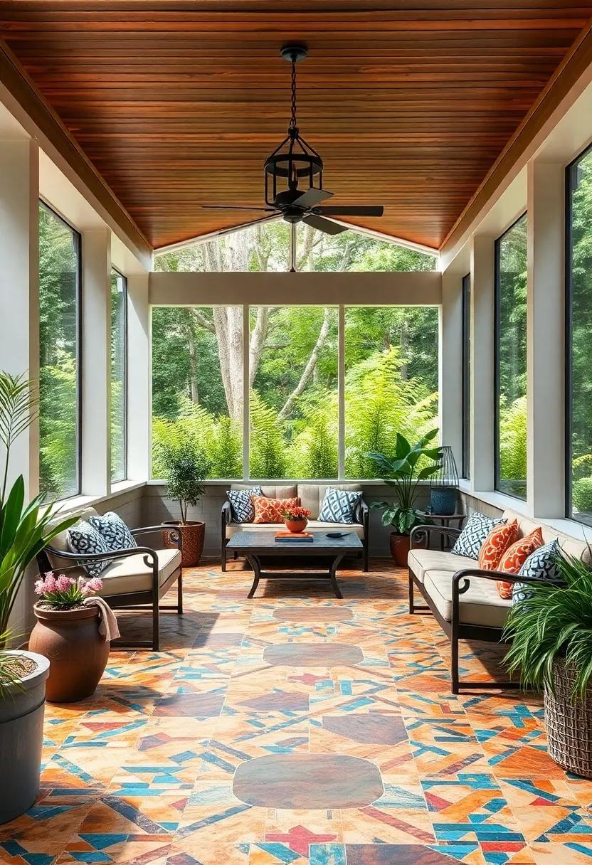 Artistic ​Mosaic patterns: Unleash your‍ creativity with vibrant mosaic tile⁣ designs that serve as a ‌stunning focal point for your outdoor sanctuary
