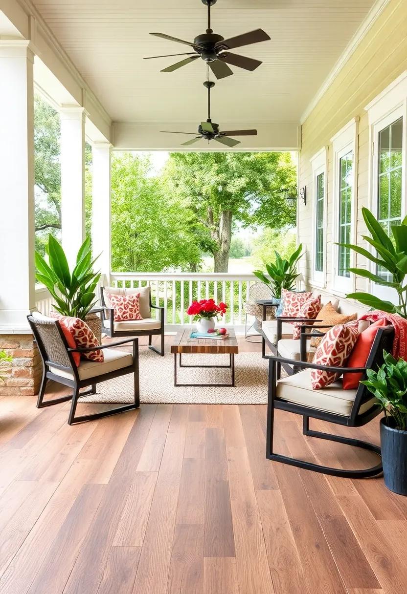 Sleek Modern Laminate: ‍Explore how laminate flooring can mimic various textures ‍and styles, providing an affordable ⁢and chic solution for ‌your porch