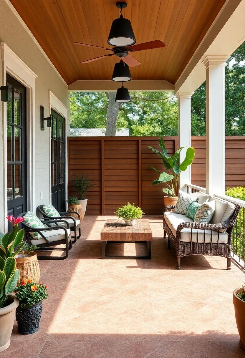 Textured Clay Tiles: Discover the beauty of textured clay⁣ tiles, offering a ⁤Mediterranean ​touch that enhances the⁣ outdoor experience with ‍earthy tones