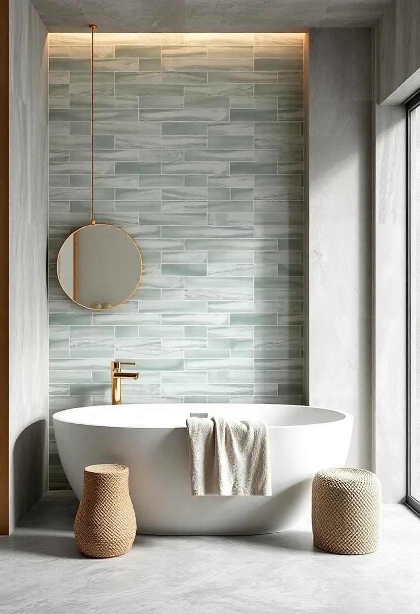 Mosaic Tiles ‍in Blue Tones to Introduce Serenity and Depth