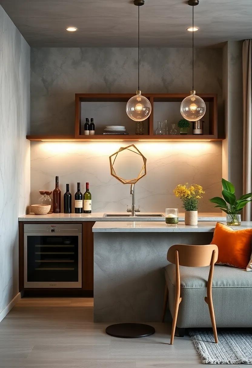Clear Acrylic Barware: Use clear acrylic barware and storage containers to visually reduce clutter and keep⁢ the space feeling open