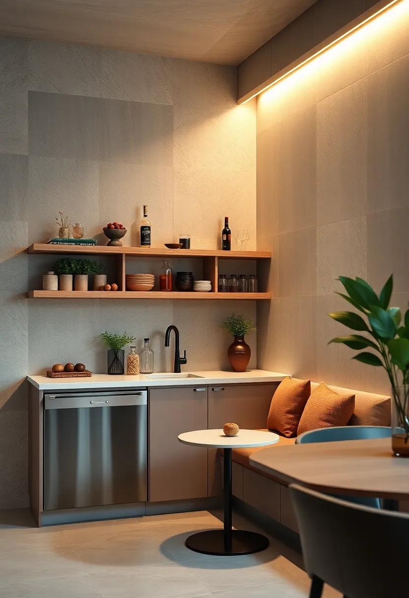 Corner Bar Nook: ‍Make use of an overlooked corner with a compact bar‍ nook featuring corner​ shelving and ‍seating
