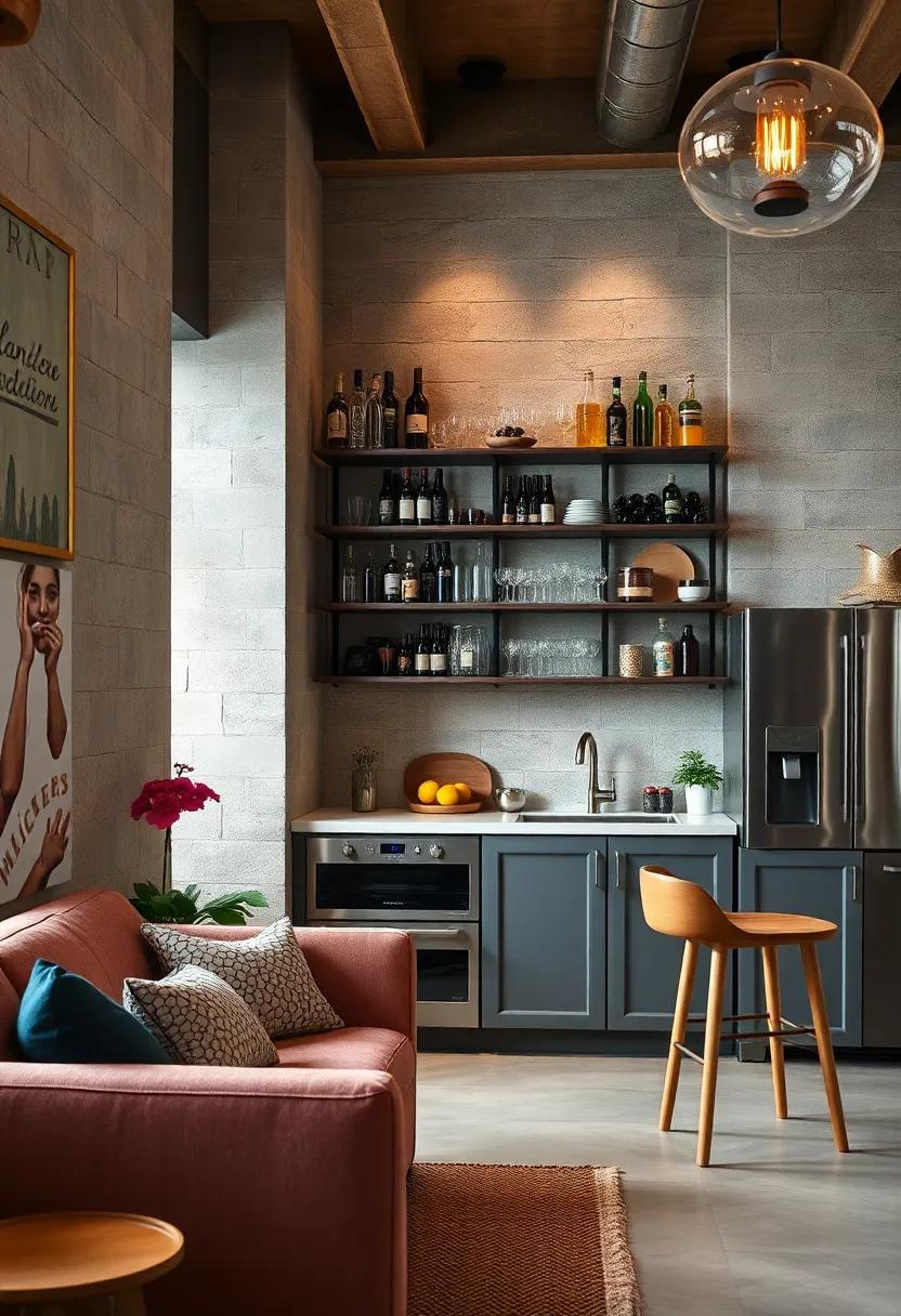 Multi-Tiered Shelving Unit: Opt for a multi-tiered shelving unit to store bottles,⁤ glassware, and accessories vertically ‌without cluttering counters