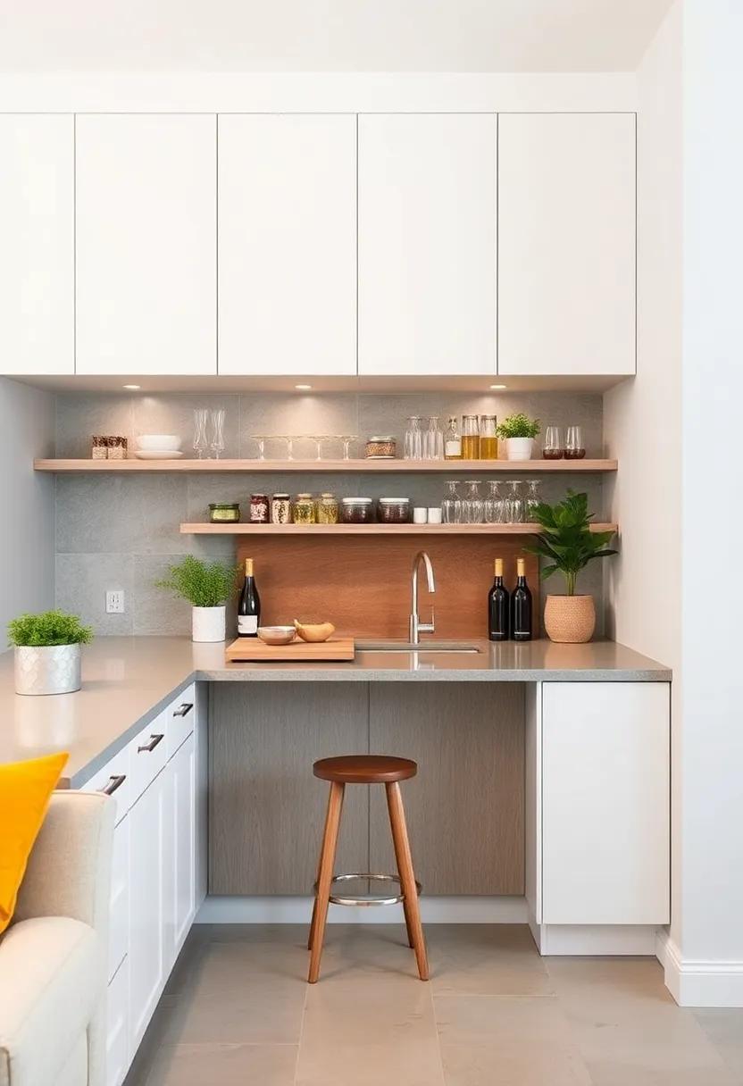 Under-Cabinet⁣ Glass Holders: Free up cabinet space by installing glass ​holders beneath your ​kitchen cabinets‌ for easy access and display