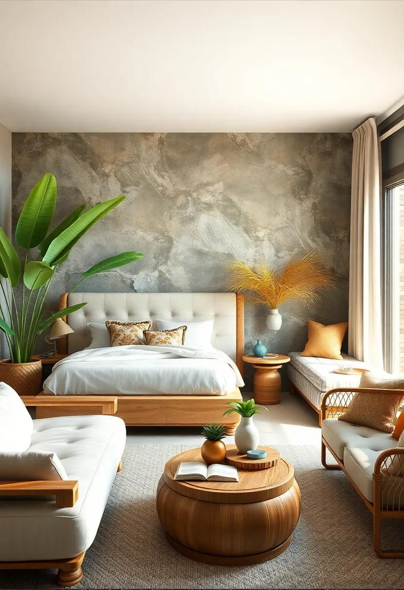 Beach Chic: Step into a sophisticated ⁣yet relaxed environment with bamboo accents reminiscent of a stylish ‍beach house escape