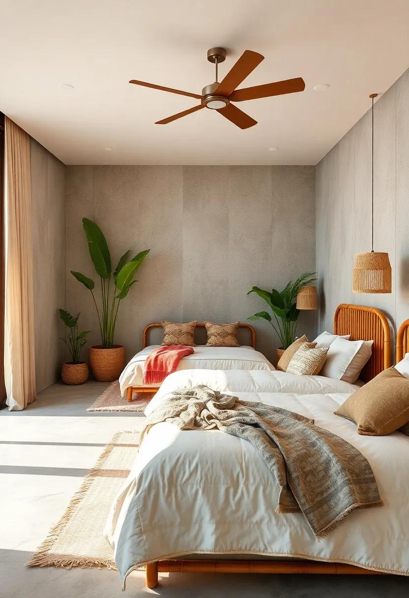 Layered Textures: Experience richness in design with layered textiles ‌and bamboo furniture that adds depth and interest to your space