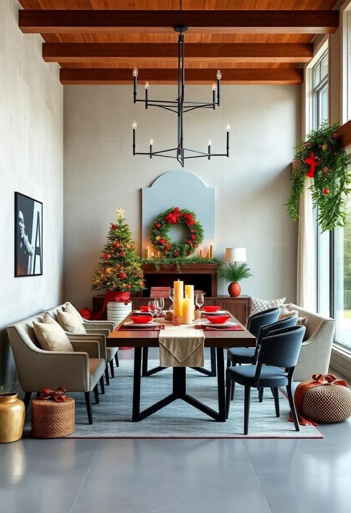 25 Festive Christmas Dining Room Decor Ideas to Brighten Your Holiday Gatherings