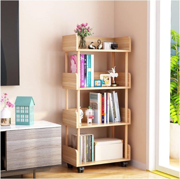 How We Transformed Our Space with the Universal Wooden Wheels Bookcase